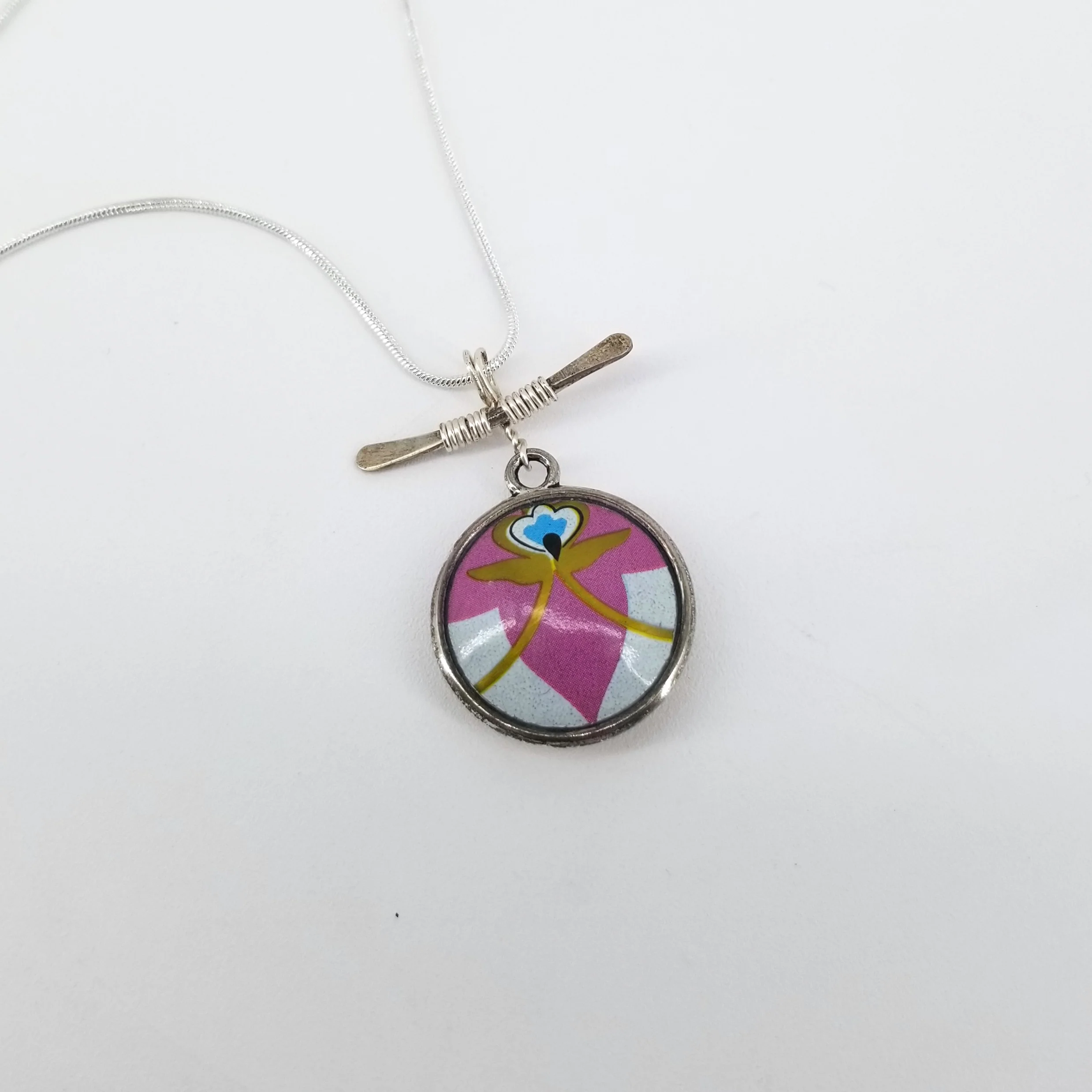 Pendant Double Sided Upcycled Biscuit Box - Image 10