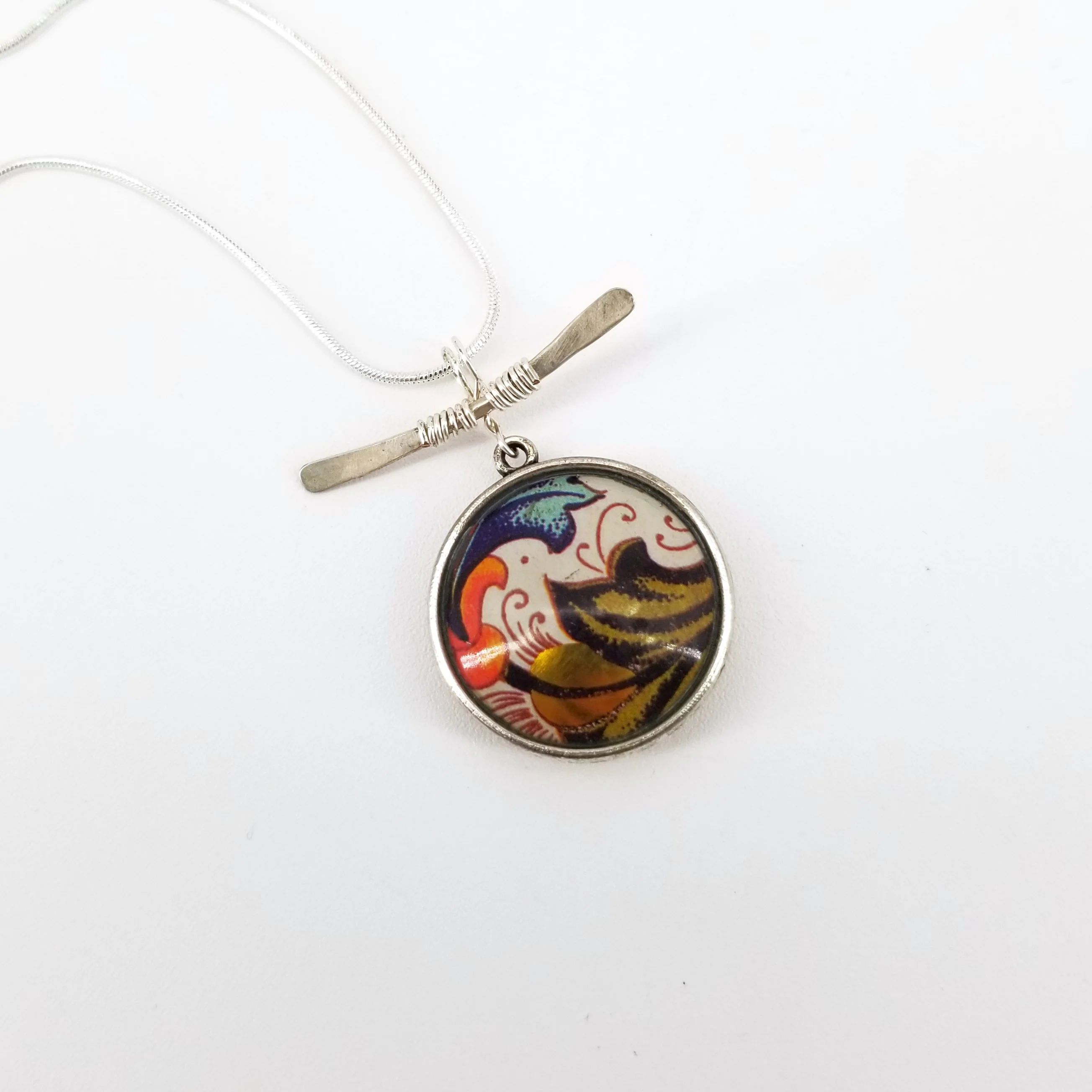 Pendant Double Sided Upcycled Biscuit Box - Image 4