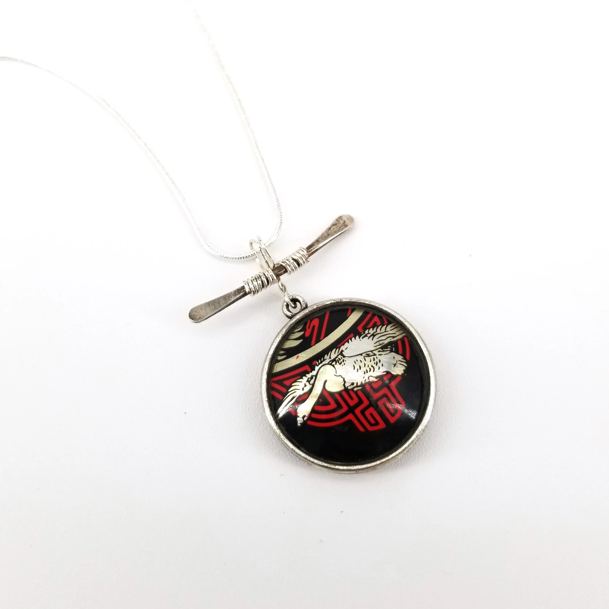 Pendant Double Sided Upcycled Biscuit Box - Image 7