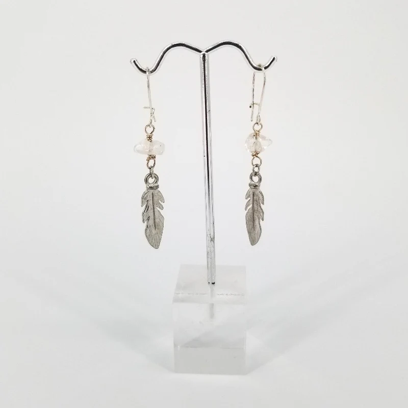 'Plume' Boho Feather Earrings - Image 2