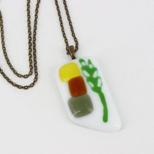 Prairie Fused Glass Necklace