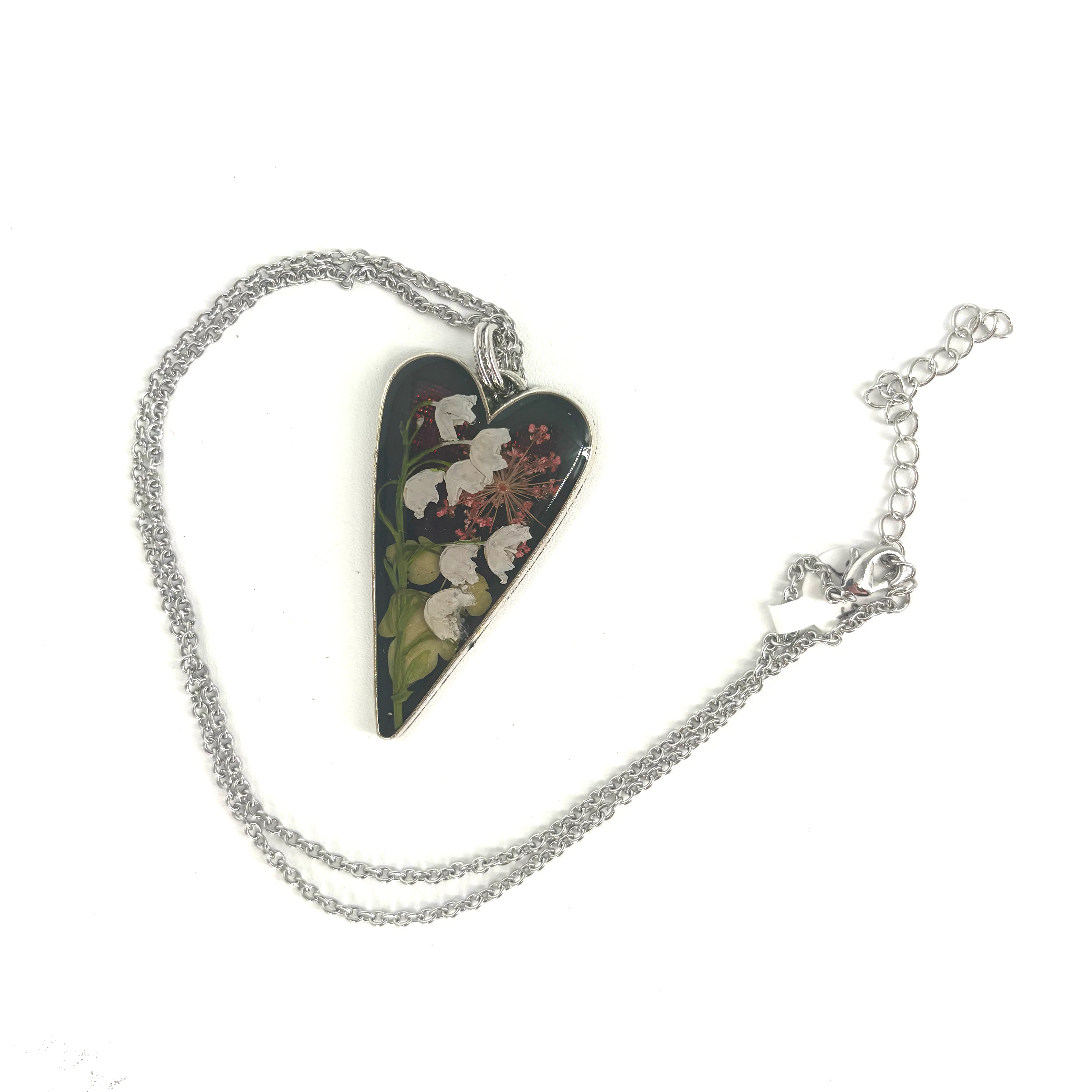 Large Pressed Flower Necklace - Image 3