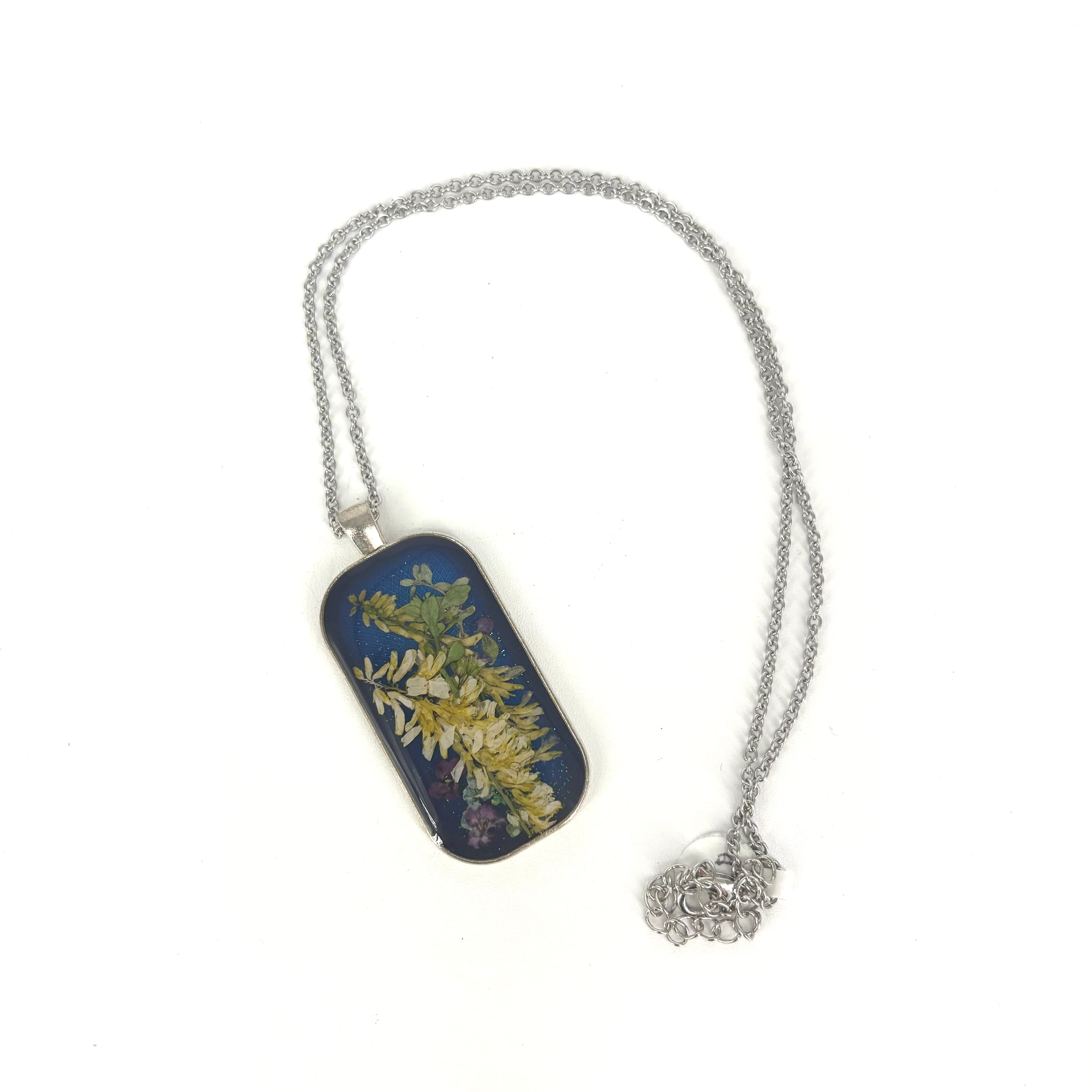 Large Pressed Flower Necklace - Image 5