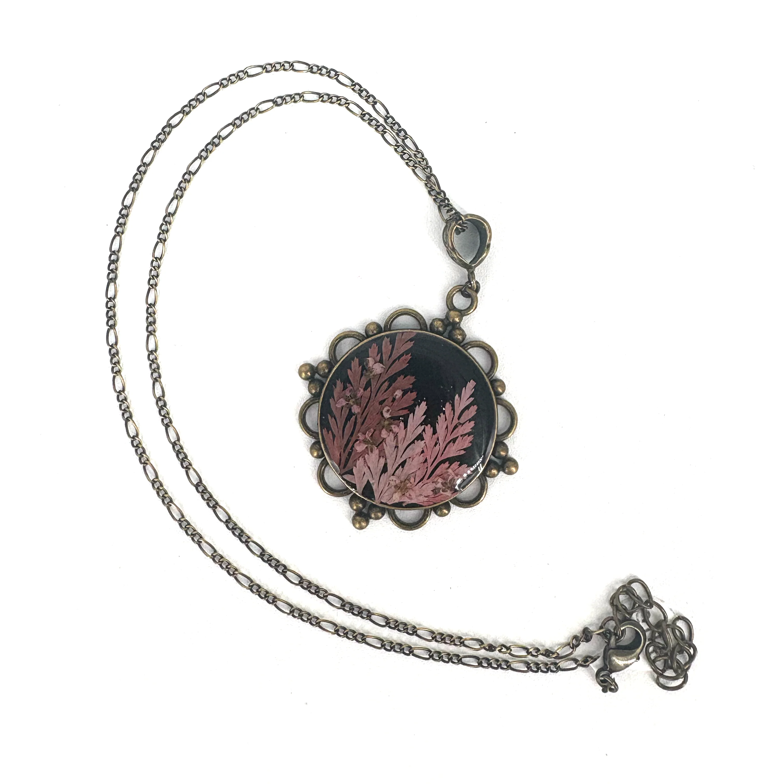 Large Pressed Flower Necklace - Image 6