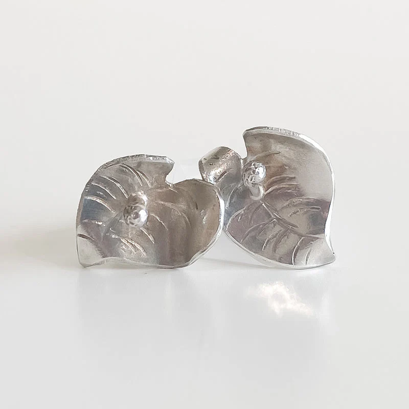 Pure Silver Floral Studs