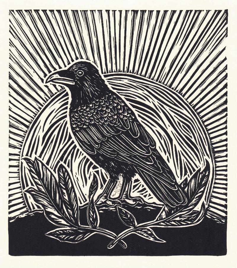 'Raven' Hand Print