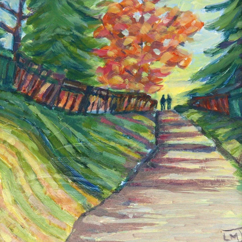 'Ravine Walk' Original Painting by Luise Mendler-Johnson