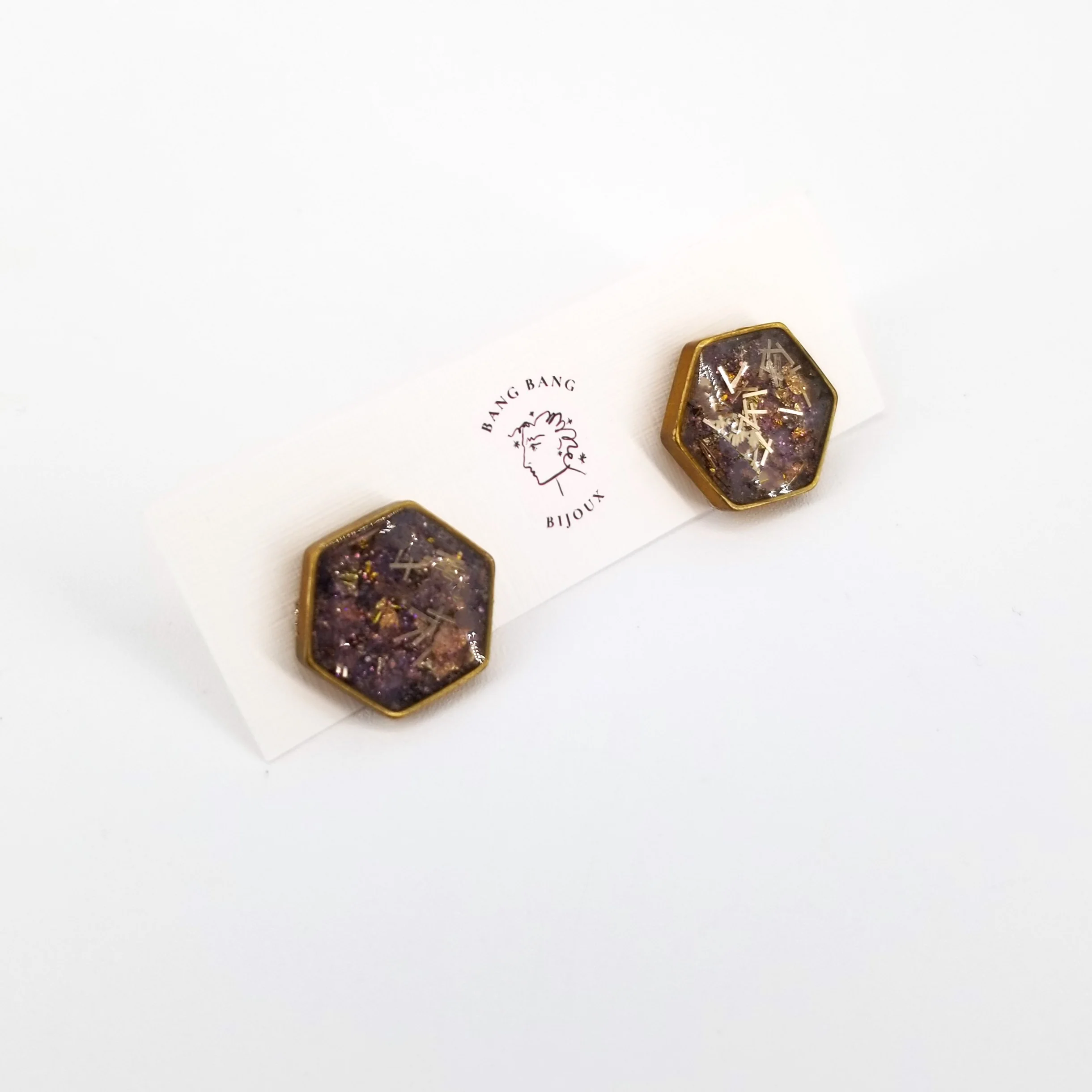 'To The Sea' Galaxy Studs - Large Hexagon - Image 4
