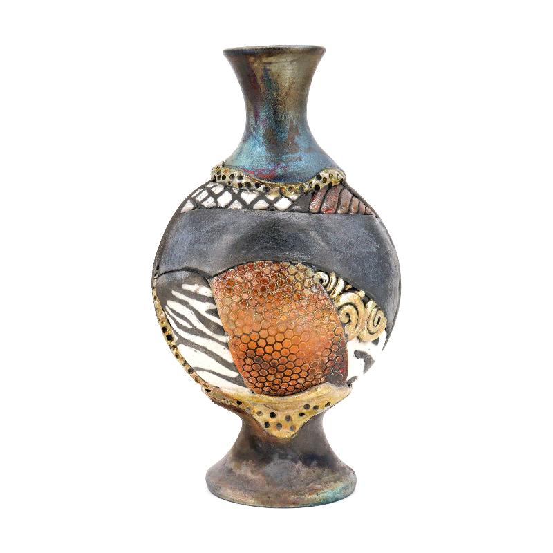Sculptural Raku Vessel - Image 2