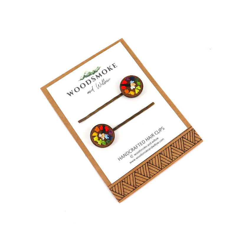 Set of 2 Artist Palette Hair Pins