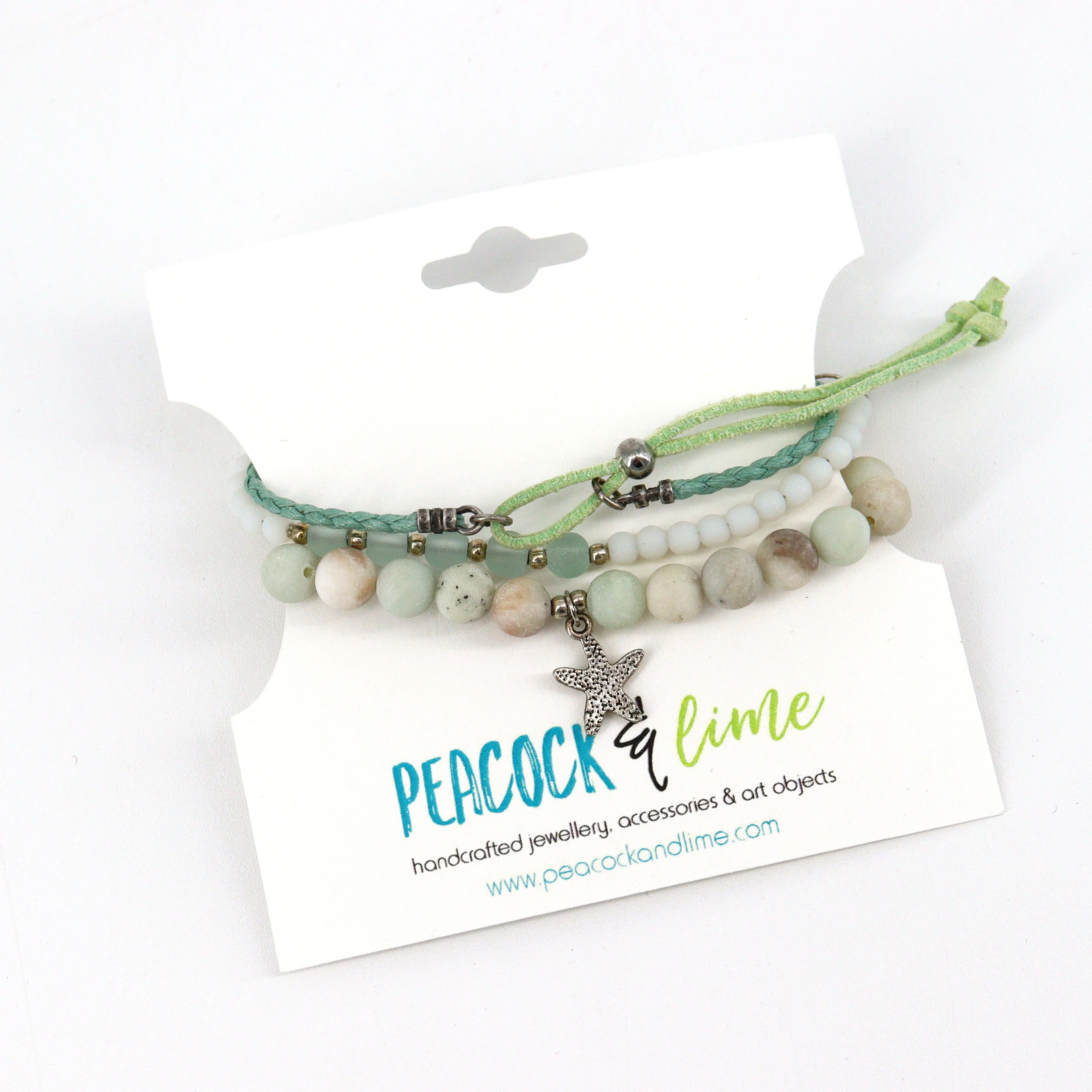 Set of Three Beachy Bracelet Stack - Image 2