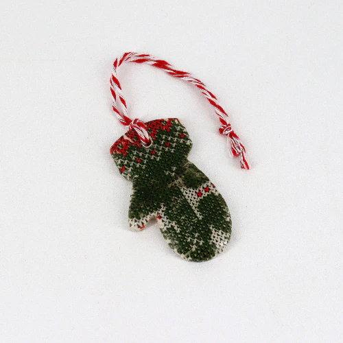 Small Handmade Ceramic Holiday Ornaments - Image 3