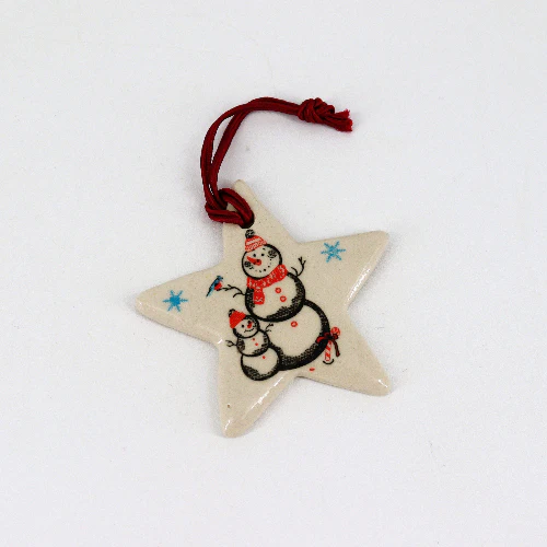 Small Handmade Ceramic Holiday Ornaments - Image 6