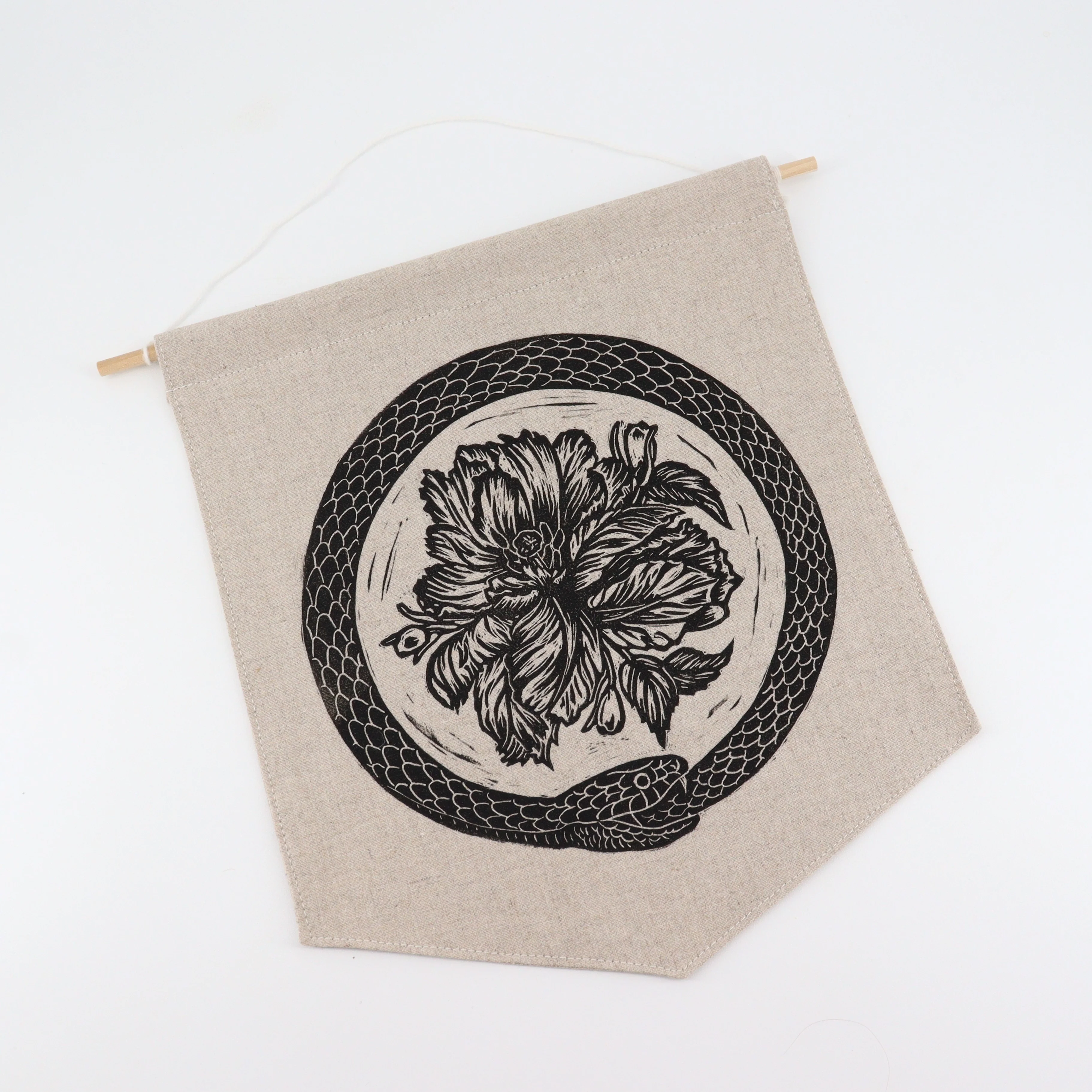 'Snake & Flower' Wall Hanging