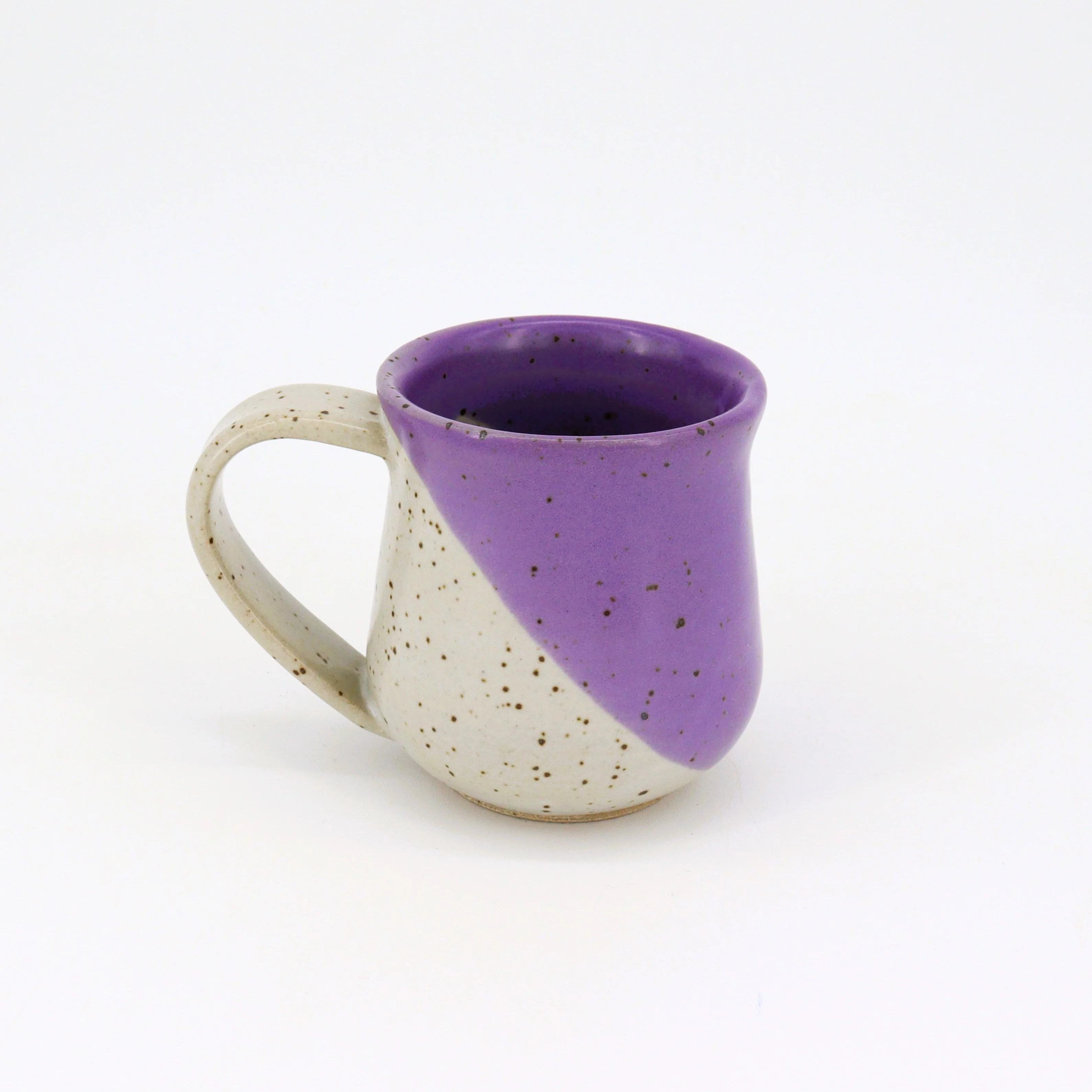 Small Speckled Purple & White Mug