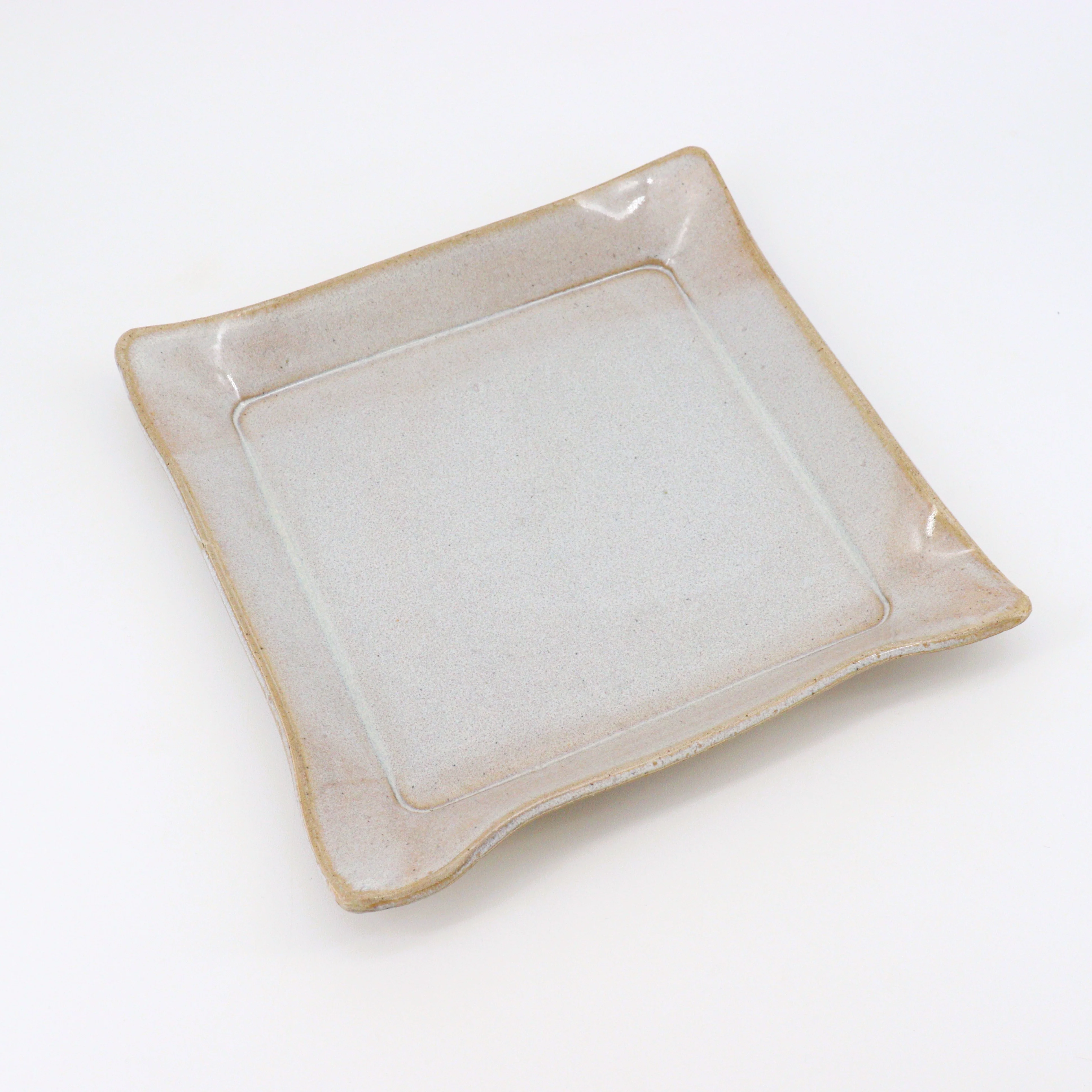 Square 12 Inch Handmade Dinner Plates - Image 2