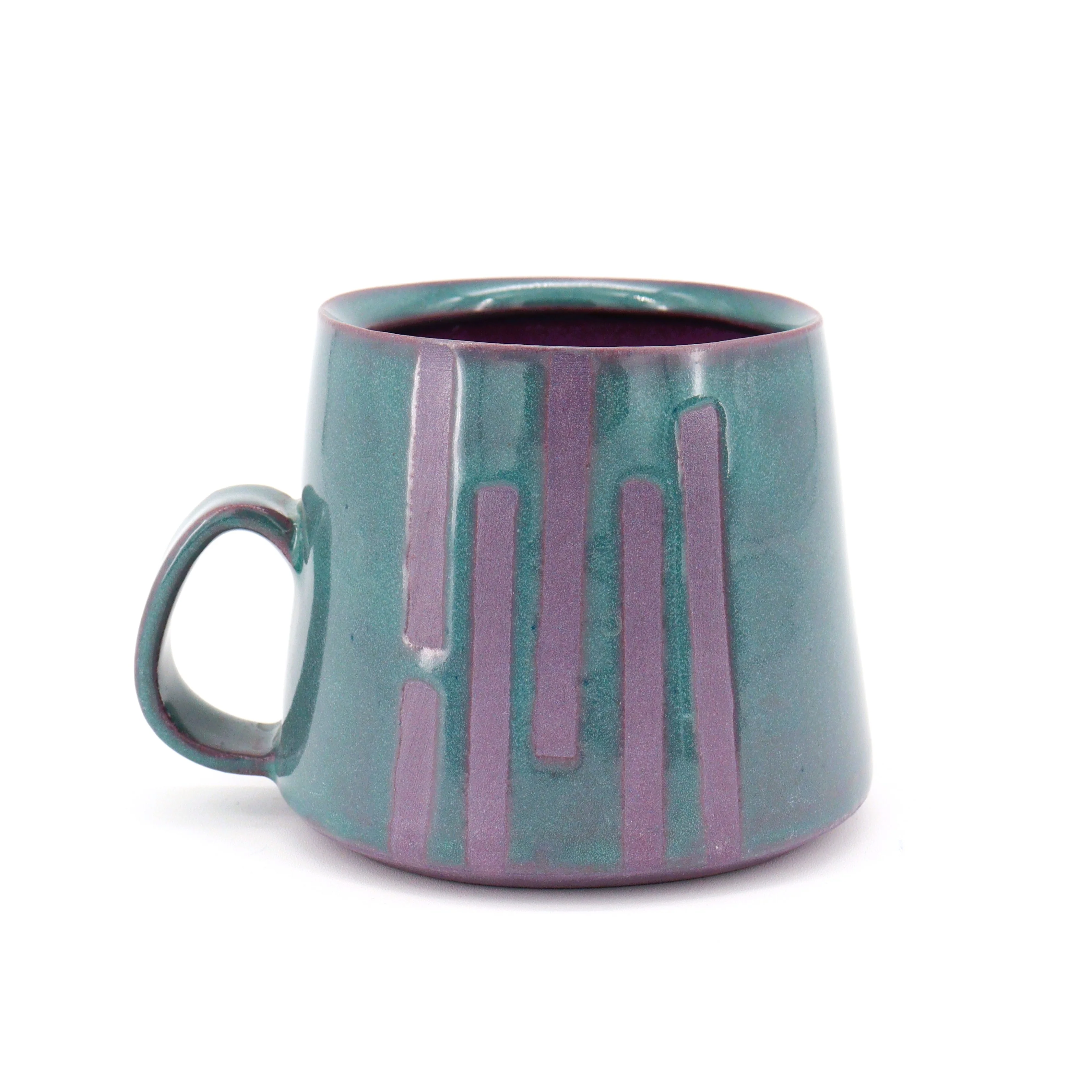 Colourful Striped Mugs - Image 2