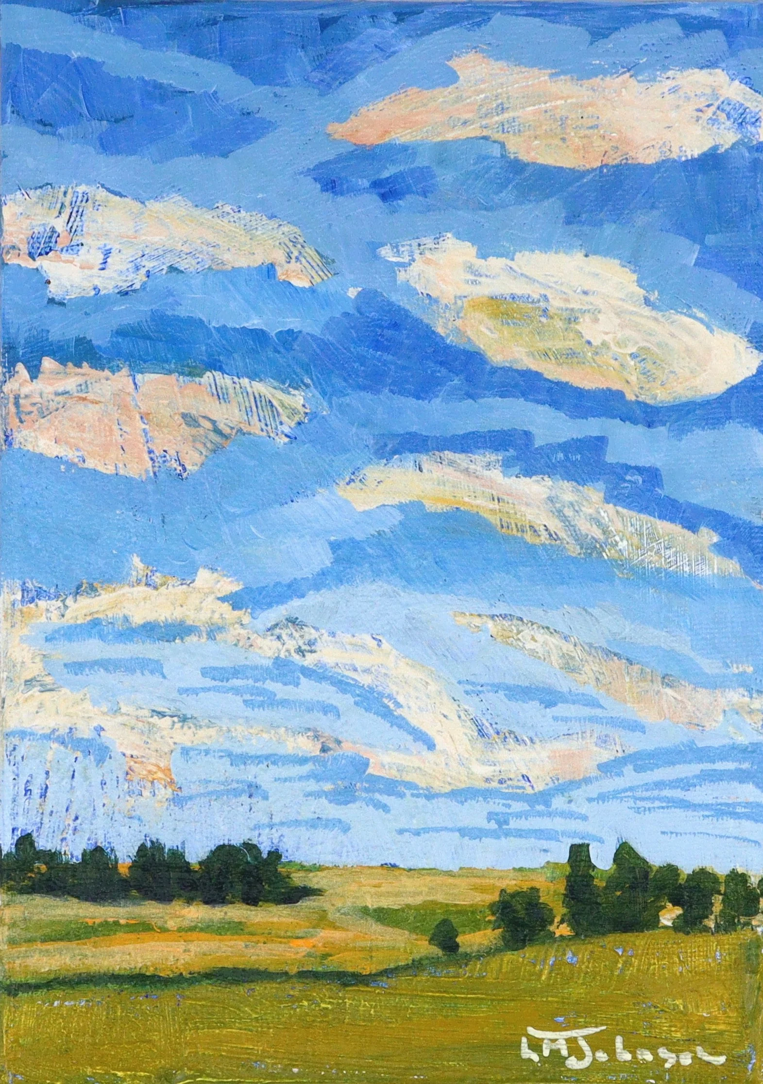 'Summer Sky' Original Painting by Luise Mendler-Johnson