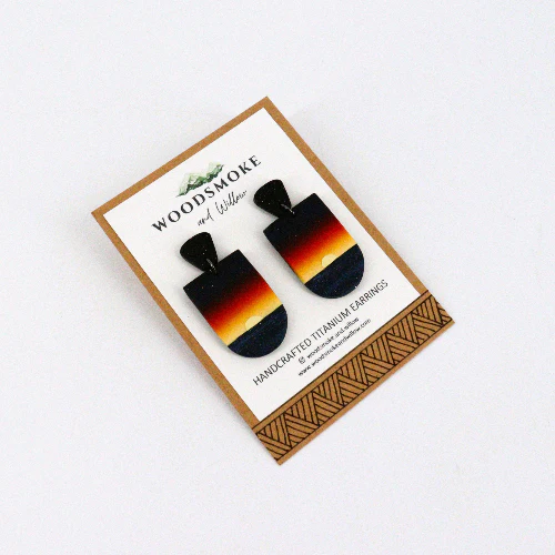 Sunset Over the Ocean Dangle Earrings