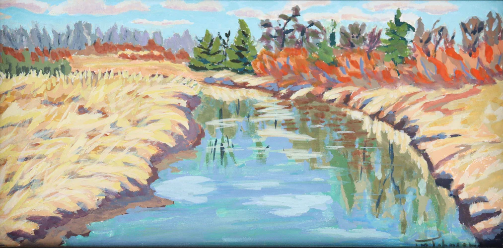 'The View From The Bridge' Original Painting by Luise Mendler-Johnson