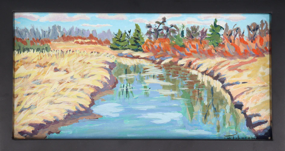 'The View From The Bridge' Original Painting by Luise Mendler-Johnson - Image 2