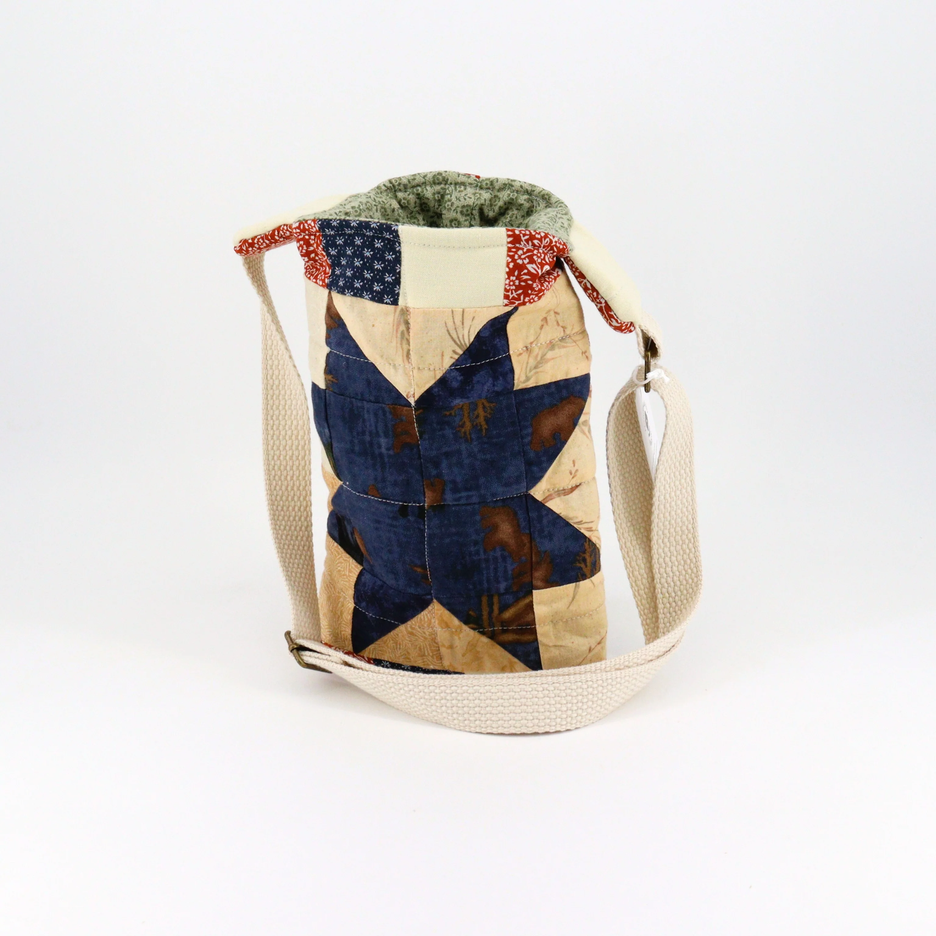 Patchwork Water Bottle Bag - Image 3